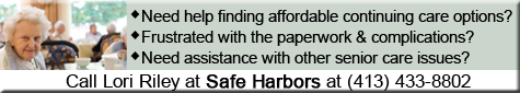 Safe Harbors provides consultation and assistance with continuing care planning. We can assist identifying suitable affordable independent living, assisted living or long term care facilities. We can act as health care advocate, provide for improved communication with nursing homes, rehab centers, insurance companies, Medicare/ Medicaid, etc. and much more!